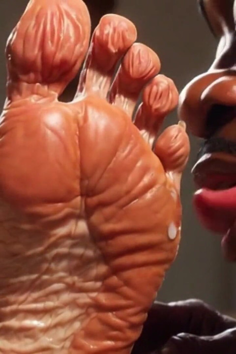 Very Old Granny Feet Oiled & Licked - Intense Sole Worship