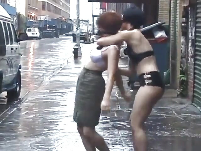 Horny dominatrix babes find slut with massive tits while getting nipples clamped - (Video has no audio but music)