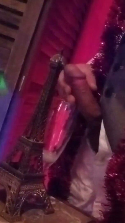 Happy New Year! The cute French-Asian twink Jon Arteen jerks off, ejaculates into a glass, and drinks his own semen. | Clip 2