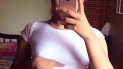 Sanduni showing her boobs to her boyfriend