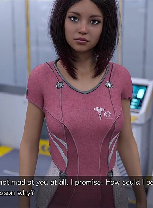 Stranded in Space - Bisexual Girl Next Door Wants to Talk with Me