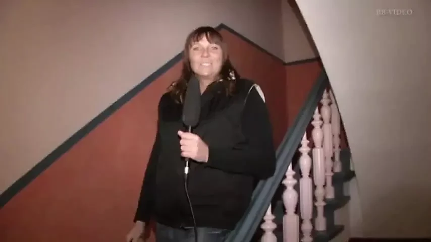 Blonde woman of German origins is interviewed to express the pleasure she is feeling with the cock in her pussy