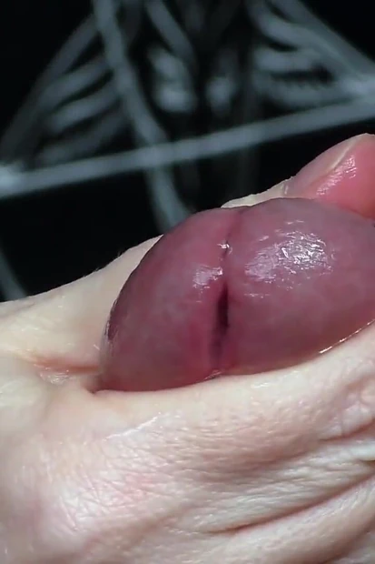 Closeup of Stroking, Cumming and Pot