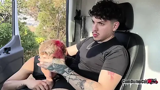 Sucking Big Uncut Cock Blowjob Big Load!