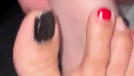 Daddy Cums on Melove Sexy Small Feet