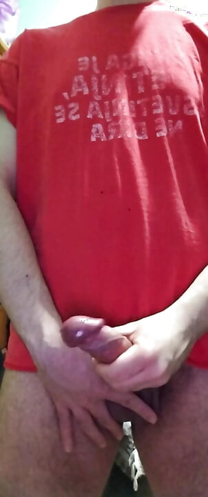 Jerking off my Big Dick and tasting my Cum