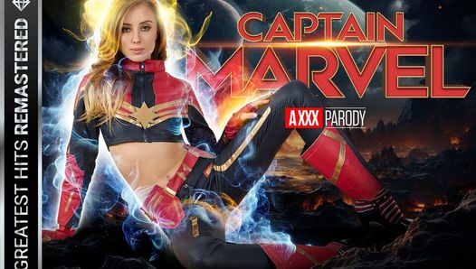 Vrcosplayx - Haley Reed como a sexy poderosa Capitã Marvel está desejando um pau grande e skrull