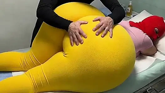 Big Ass Mother in Law Begs for a Massage and Gets So Wet