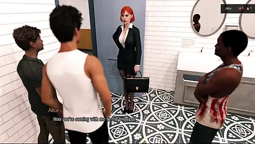 Alice a hard life # 3 - mrs. gray ging zu alice, Lily wollte auf alice gehen, während Liam reinkam