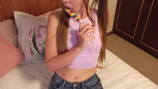 Cute Little Lexi gets a little naughty on vacation