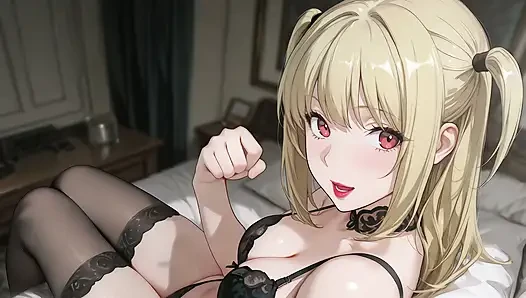Misa Amane Hentai Cosplay. Lazy Wife Misa Amane Serves Herself for Dinner