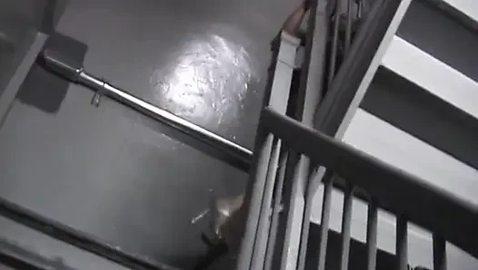 Hot black whore gets her mouth taped and is bound to chair