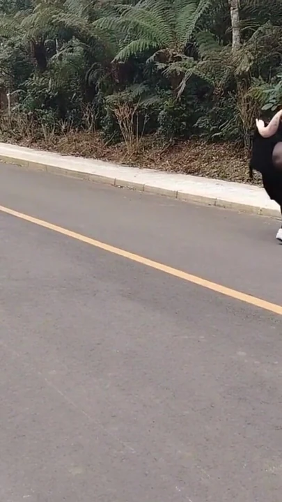 Key moment from "My stepmother in transparent pants without panties showing off on the street."