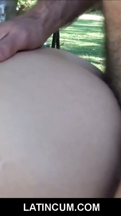 Two Latino Twink Boys Nacho & Rodri Fuck Outdoors On Bench | Clip 1