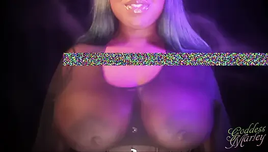 Sheer Black Smoking - BBW Goddess, Smoking Fetish, Big Tits