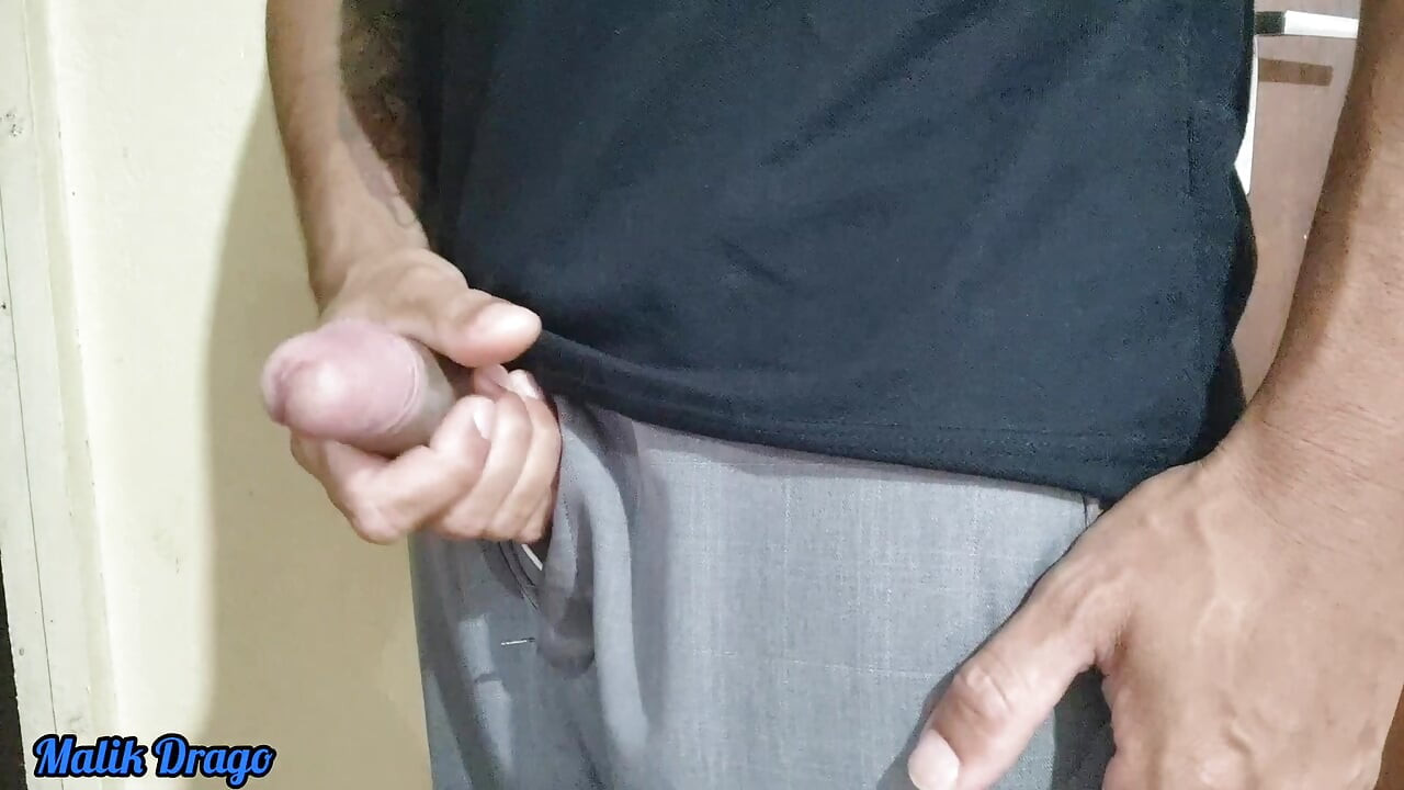 Big black cock handjob cumshot