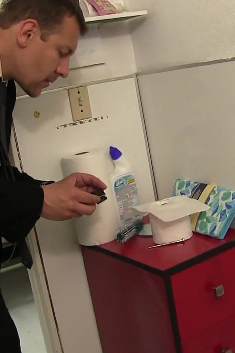 Creeping Boss Caught Hiding Camera In Busty Blondes Locker Room