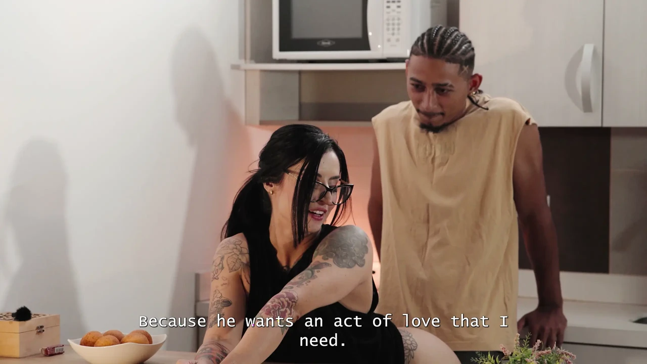 Goth Stepmom Lets Her Stepson BBC Fuck Her Anal in the Kitchen! Fercat