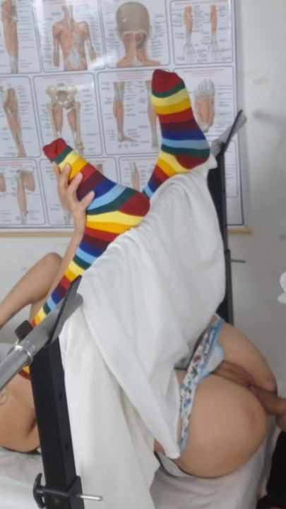 Memorable moment from "Patient goes to the gynecologist for the first time."