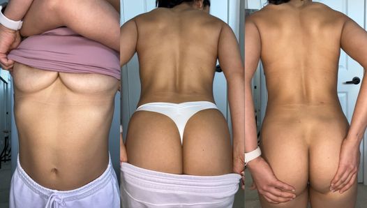 Rebondissement de cul à l’arrière : une étudiante sud-asiatique exhibe son cul rebondi parfait