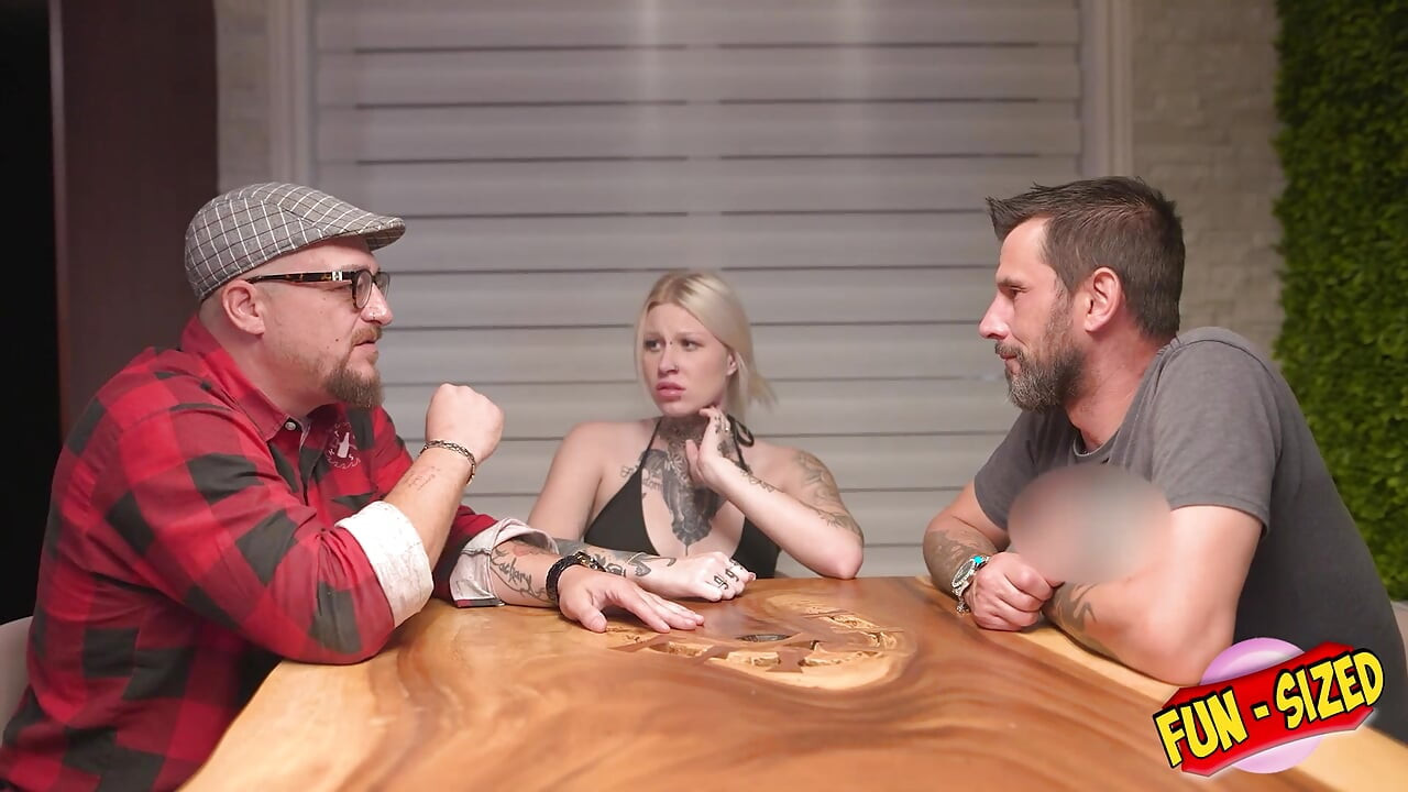 FunSize Teens - A Petite Babe full of Tattoos is Fucked hard in a Threesome
