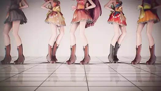 MMD R-18, anime, des filles dansent sexy (clip 43)