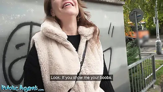 Public Agent - büyük doğal Rus orta yaşlı seksi kadın bakış açısıyla oral seks tamamen yabancıyla hızlı sert sikiş