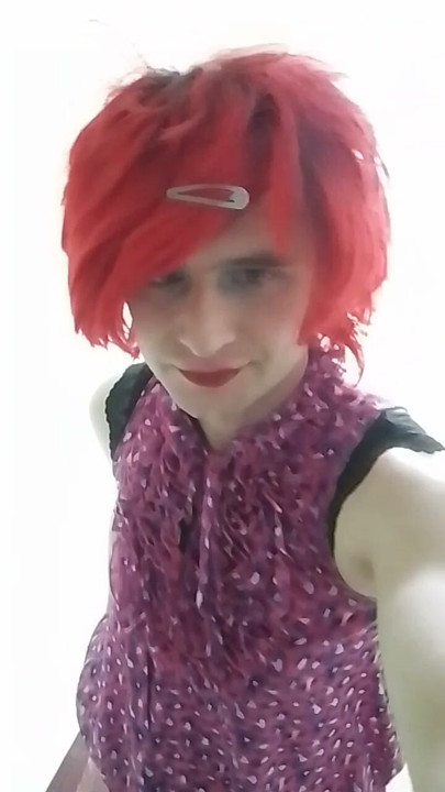 I meowed and, dressed up as a slut, decided to go throw out the garbage))