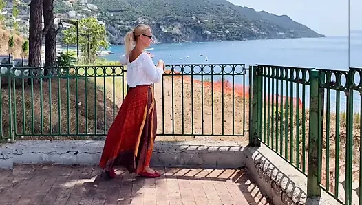 Blonde Mature Wife Enjoys Facial