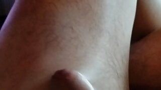 Cumming en mi pantimedias brillantes