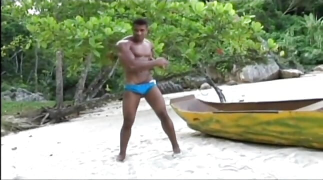 These two perfect guys enjoy anal on the beach
