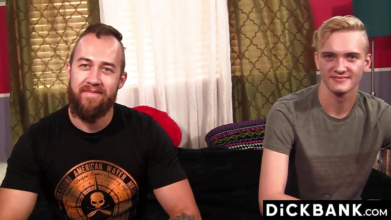 Blond Twink Oliver Tucker Worships John Powers Muscles And Cock