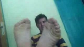 Hetero-Typen Füße vor Webcam # 224