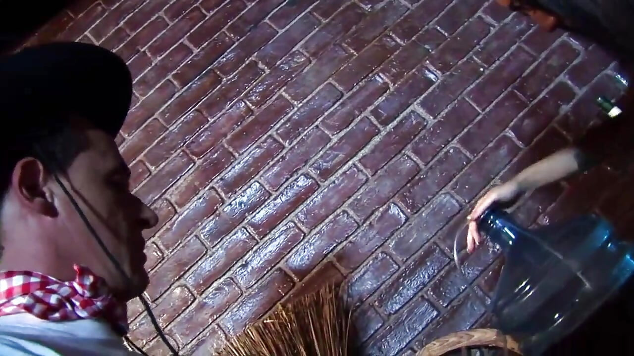 The girls are riding their cowboy