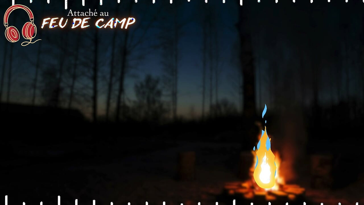 Attaché au feu de camp - French audio JOI ruined orgasm