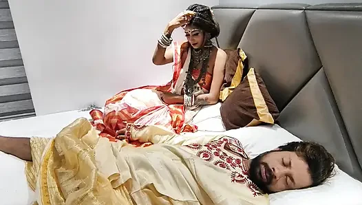 Akele me dekh kar Bhabhi ji jabbar ko dasti room me pel diya