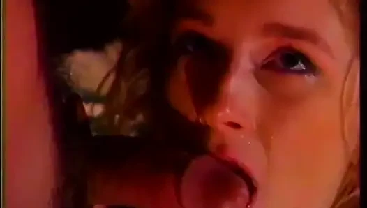 Horny blonde loving it as she deep throats a huge hard dick after getting licked