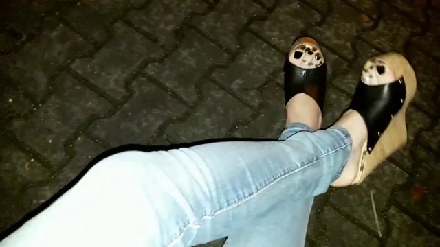 sexy platform mules