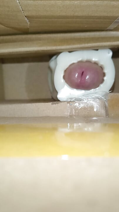 Cum inside homemade silicone pussy 4