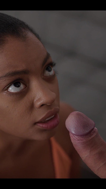 Ebony Mesmerized Into Sucking Futa Cock - Femdom Blonde Shemale Mistress Creampie