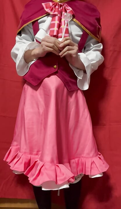 【Cross-dressing】Magical Pretty Cure Uniform Masturbation