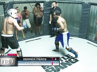 Calda ragazza Jessica Moore scopa boxer MMA Derrick Pierce
