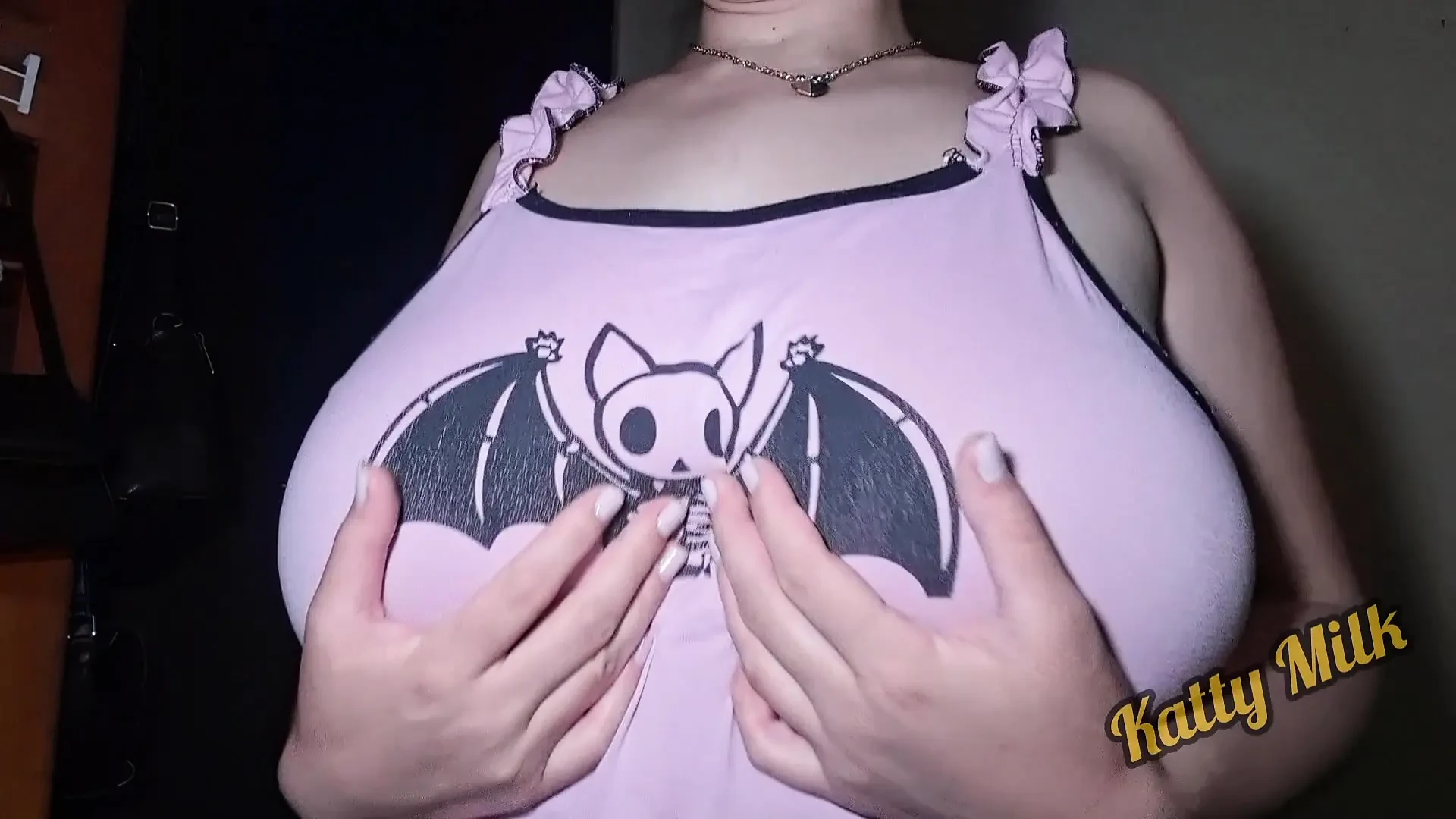 Do you want to play with my Huge Natural Tits Katty Milk