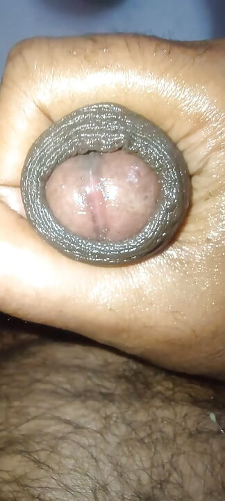 A big cock boy jerk his cock very rudely and oil it then fuck anal toy