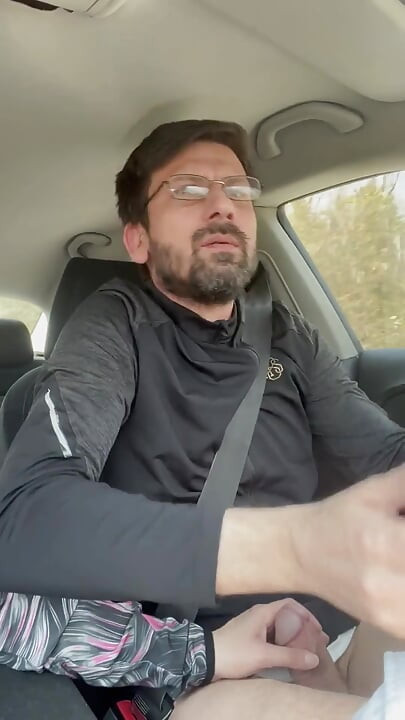 She Couldn't Wait - MILF Blowjob & Handjob While Driving - Public Car Sex Kingyordanov