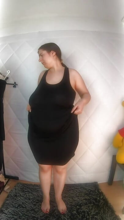 Trying dresses uncensored
