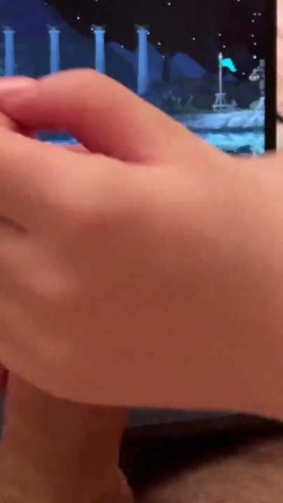 Stepsister Makes Me Play Her Favorite Game - Long Handjob. | Clip 1