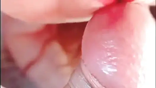 Sabrinahole dientot mulutnya dan telan semua sperma