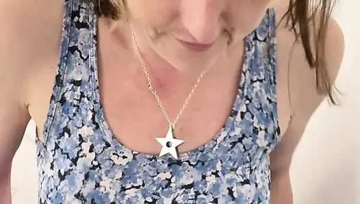 De-robing to try on new clothes whilst birthday shopping - filming fail!