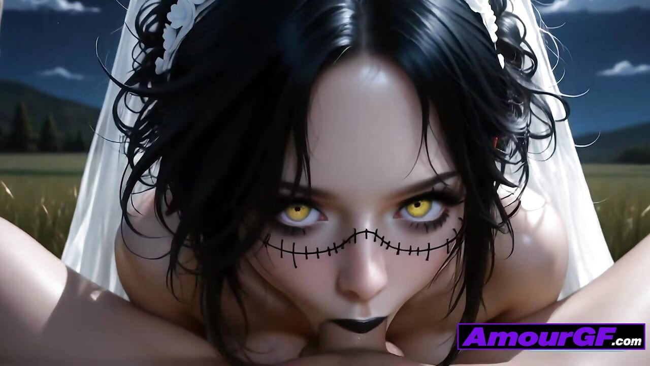 Dark Bride Fucks at Night, Gets Splashed in Messy Face Finish